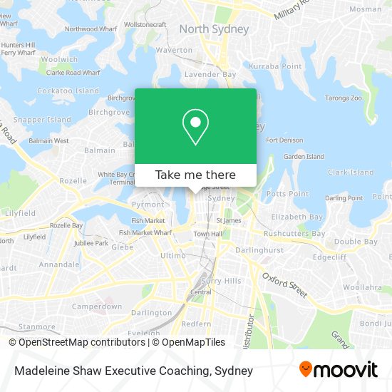 Madeleine Shaw Executive Coaching map