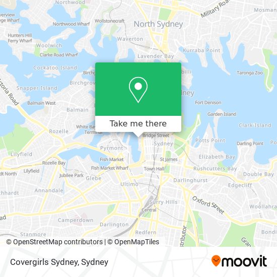 Covergirls Sydney map