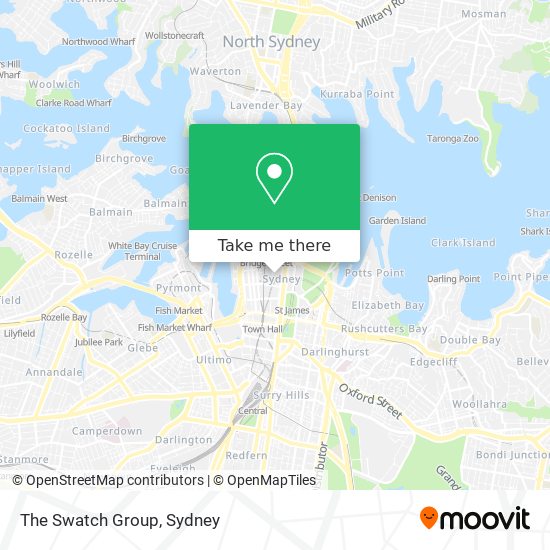 The Swatch Group map