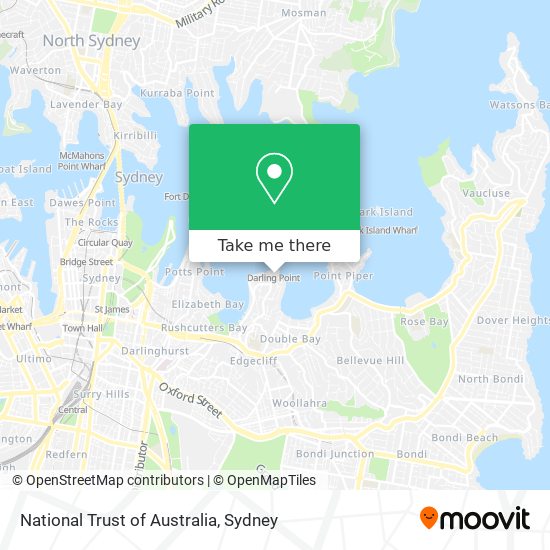 National Trust of Australia map