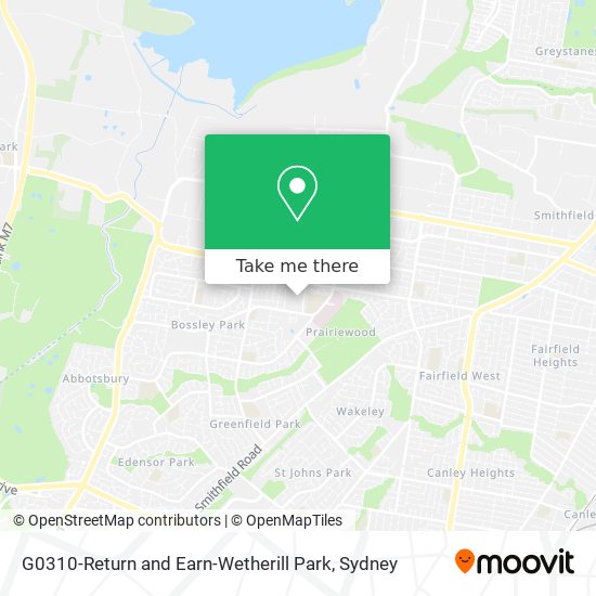 Mapa G0310-Return and Earn-Wetherill Park