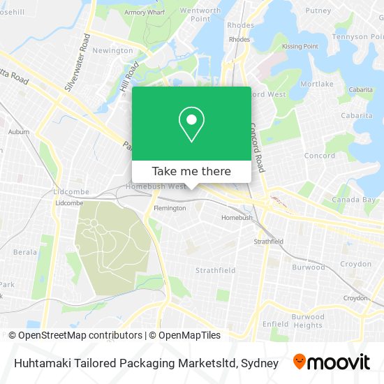 Huhtamaki Tailored Packaging Marketsltd map