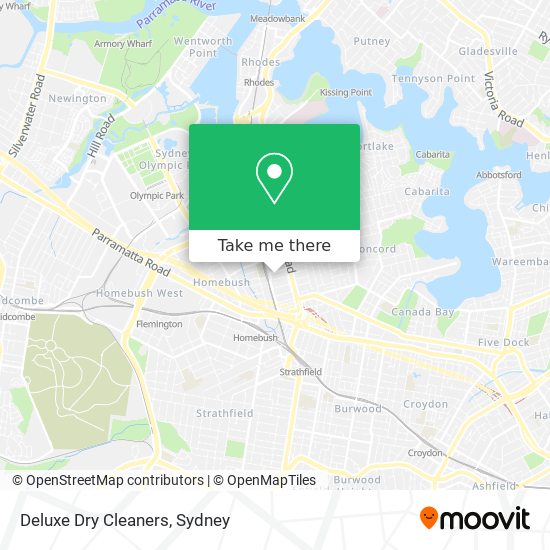 Deluxe Dry Cleaners map