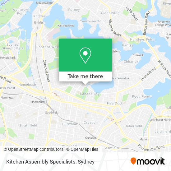 Kitchen Assembly Specialists map
