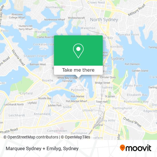 Marquee Sydney + Emilyg map