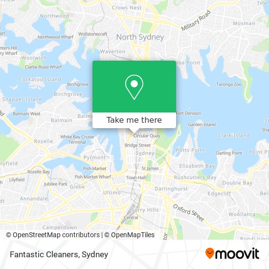 Fantastic Cleaners map