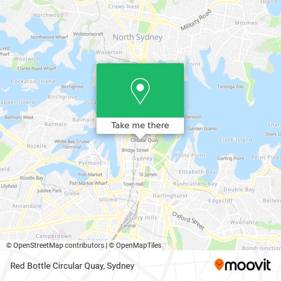 Red Bottle Circular Quay map