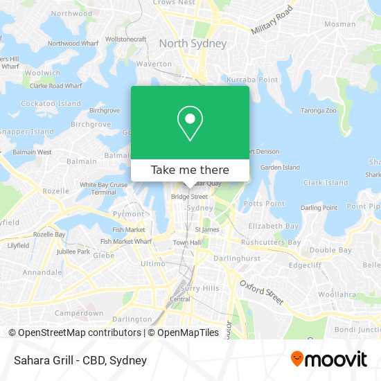 Sahara Grill - CBD map