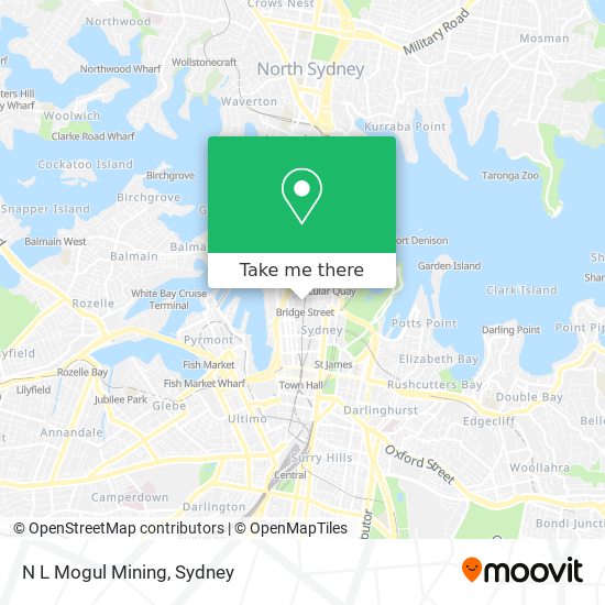 N L Mogul Mining map