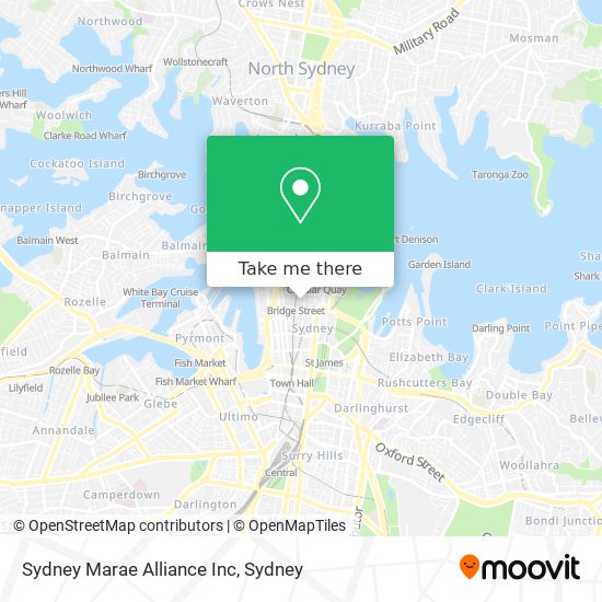Mapa Sydney Marae Alliance Inc