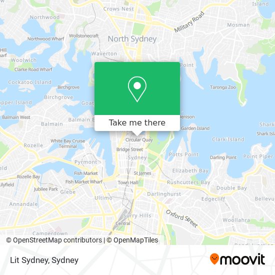 Mapa Lit Sydney