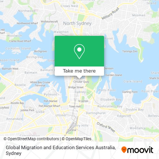 Mapa Global Migration and Education Services Australia