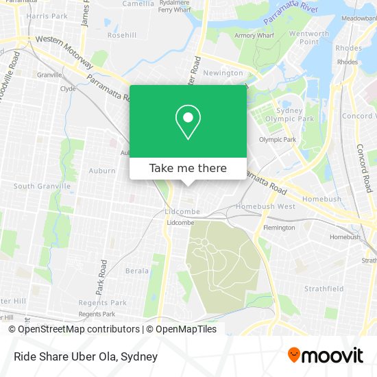 Ride Share Uber Ola map