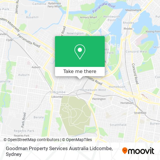 Goodman Property Services Australia Lidcombe map