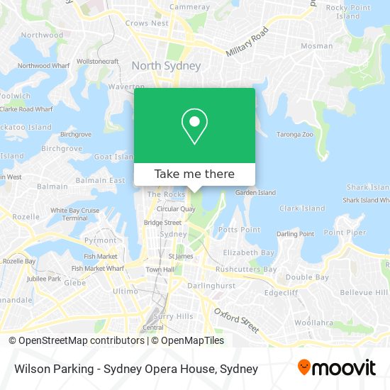 Wilson Parking - Sydney Opera House map