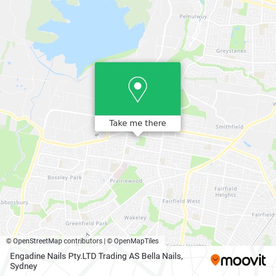 Mapa Engadine Nails Pty.LTD Trading AS Bella Nails