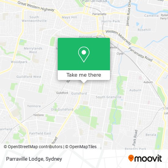 Mapa Parraville Lodge