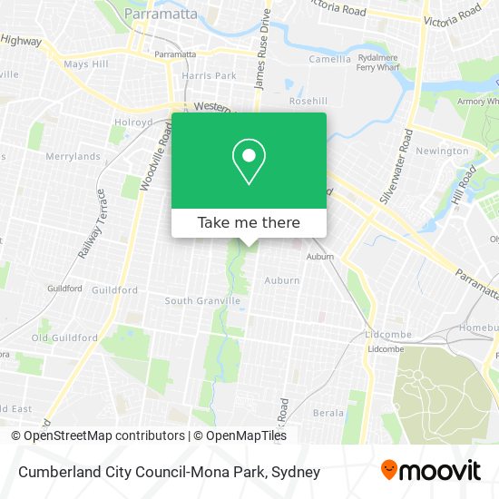Cumberland City Council-Mona Park map