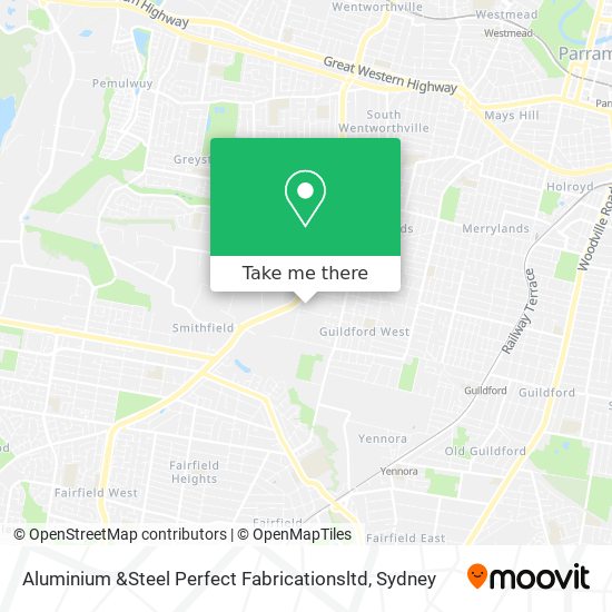 Aluminium &Steel Perfect Fabricationsltd map