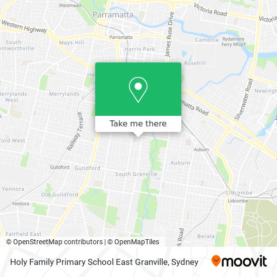 Holy Family Primary School East Granville map