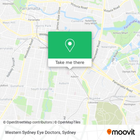 Western Sydney Eye Doctors map
