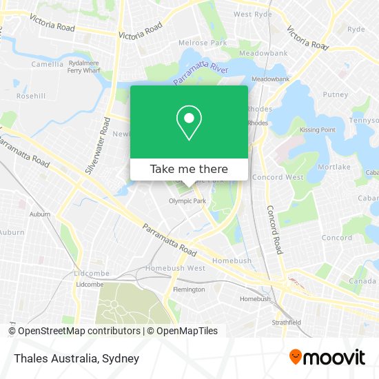 Thales Australia map