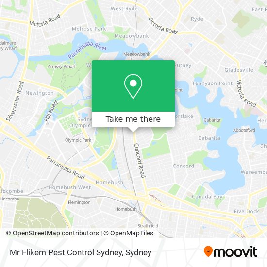 Mr Flikem Pest Control Sydney map