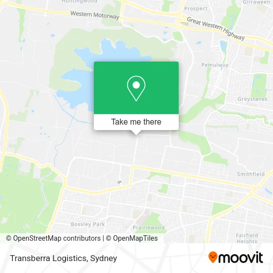 Transberra Logistics map