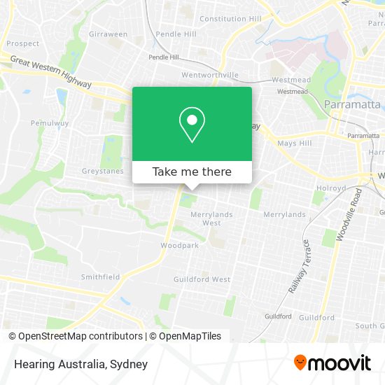 Hearing Australia map