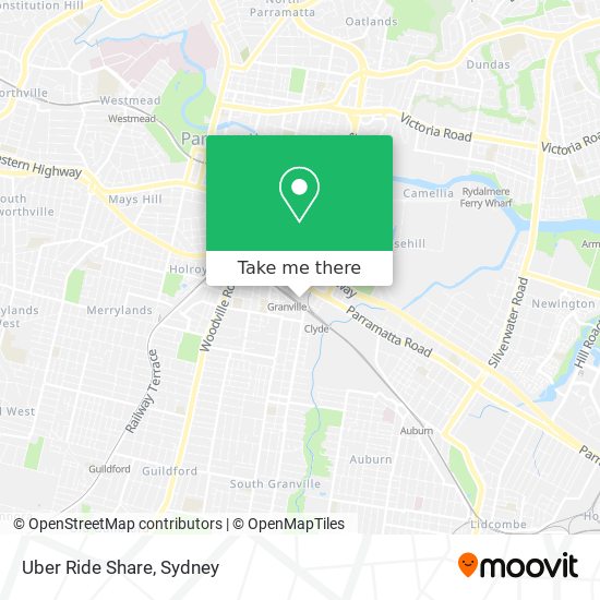 Mapa Uber Ride Share