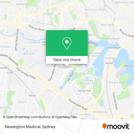 Mapa Newington Medical