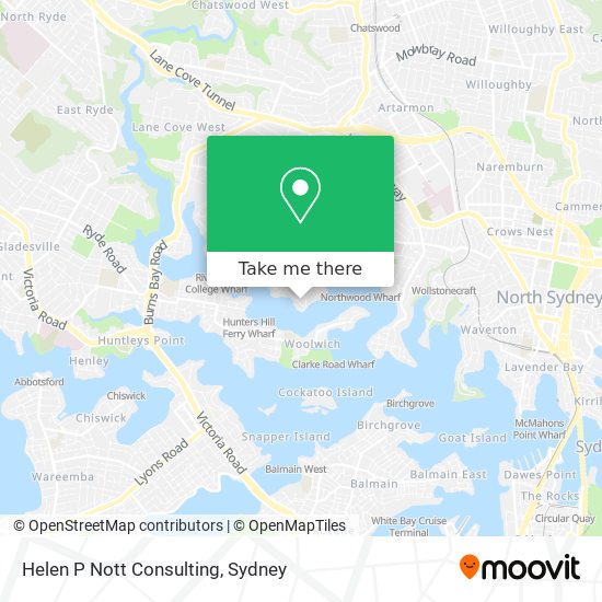 Helen P Nott Consulting map
