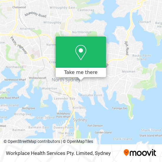 Workplace Health Services Pty. Limited map