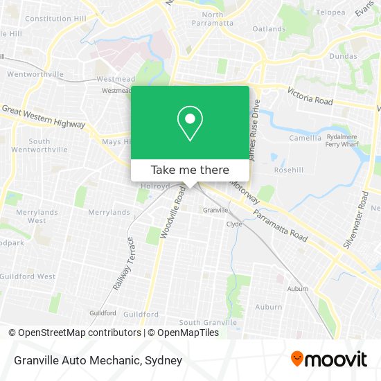 Granville Auto Mechanic map
