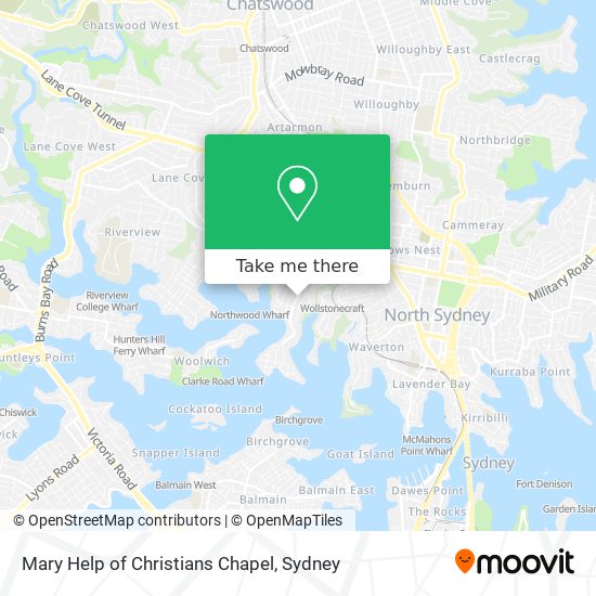 Mapa Mary Help of Christians Chapel