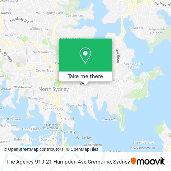 The Agency-919-21 Hampden Ave Cremorne map