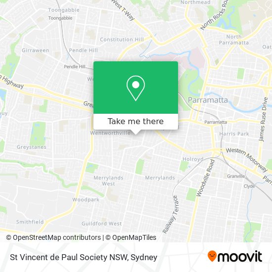 St Vincent de Paul Society NSW map