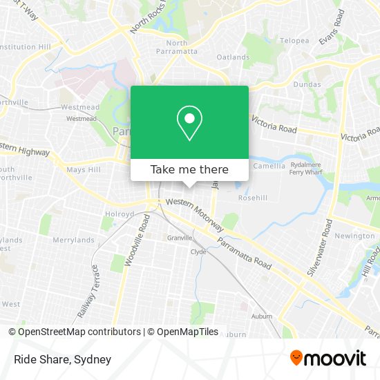 Mapa Ride Share