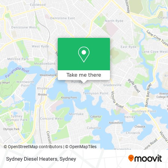 Sydney Diesel Heaters map