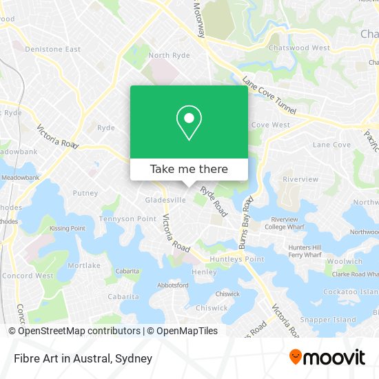 Fibre Art in Austral map