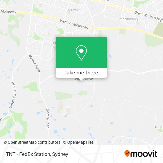 TNT - FedEx Station map