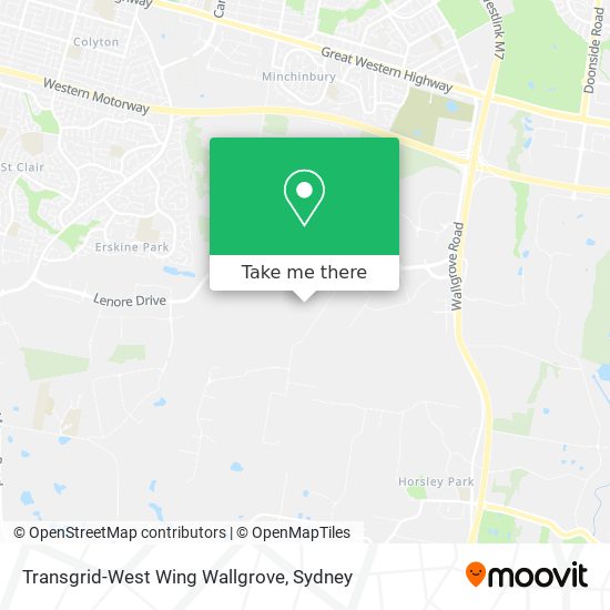 Transgrid-West Wing Wallgrove map