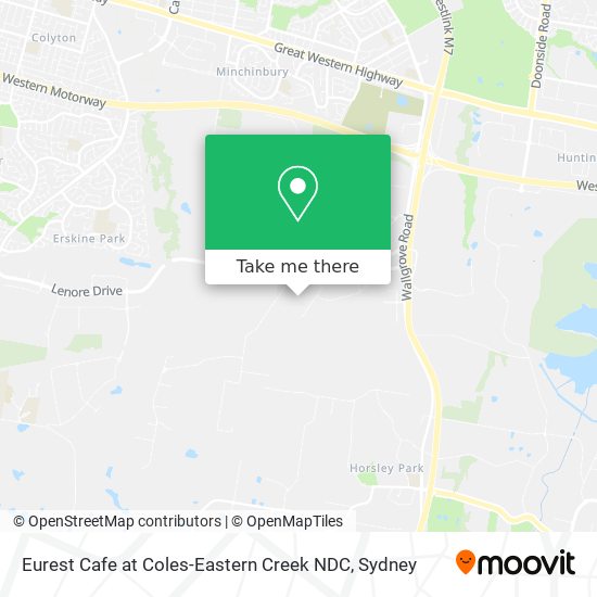 Eurest Cafe at Coles-Eastern Creek NDC map