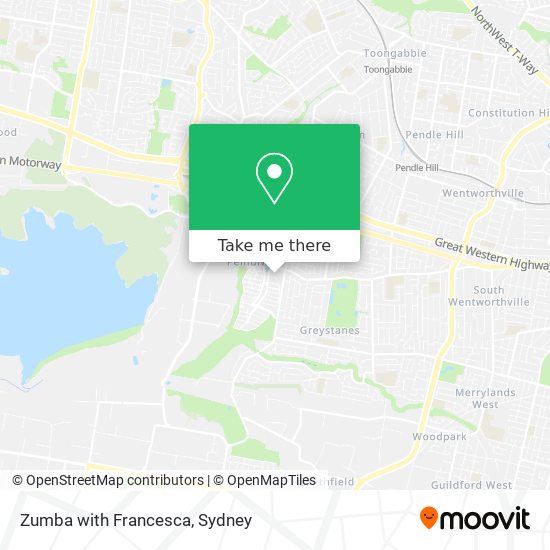 Zumba with Francesca map