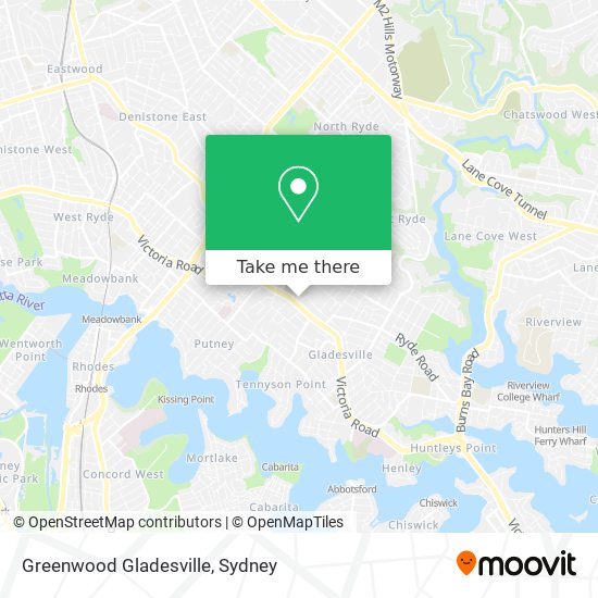 Greenwood Gladesville map