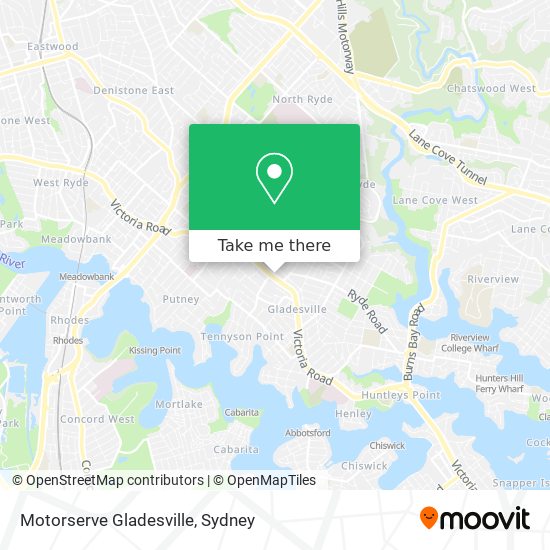 Mapa Motorserve Gladesville