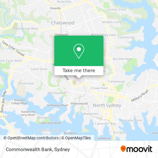 Commonwealth Bank map