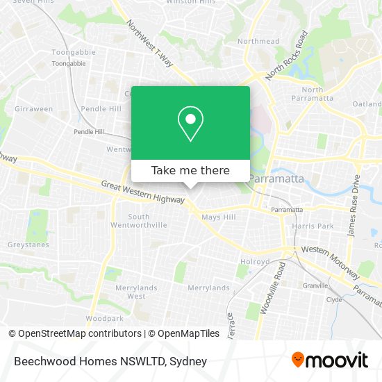 Beechwood Homes NSWLTD map