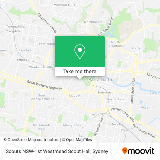 Scouts NSW-1st Westmead Scout Hall map