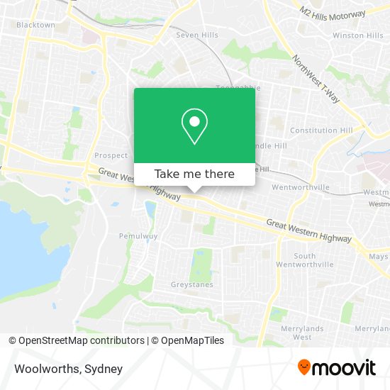 Mapa Woolworths